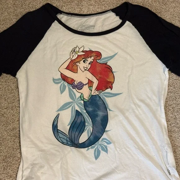 Disney. Vans, Little Mermaid Raglan Style Shirt - Picture 2 of 3